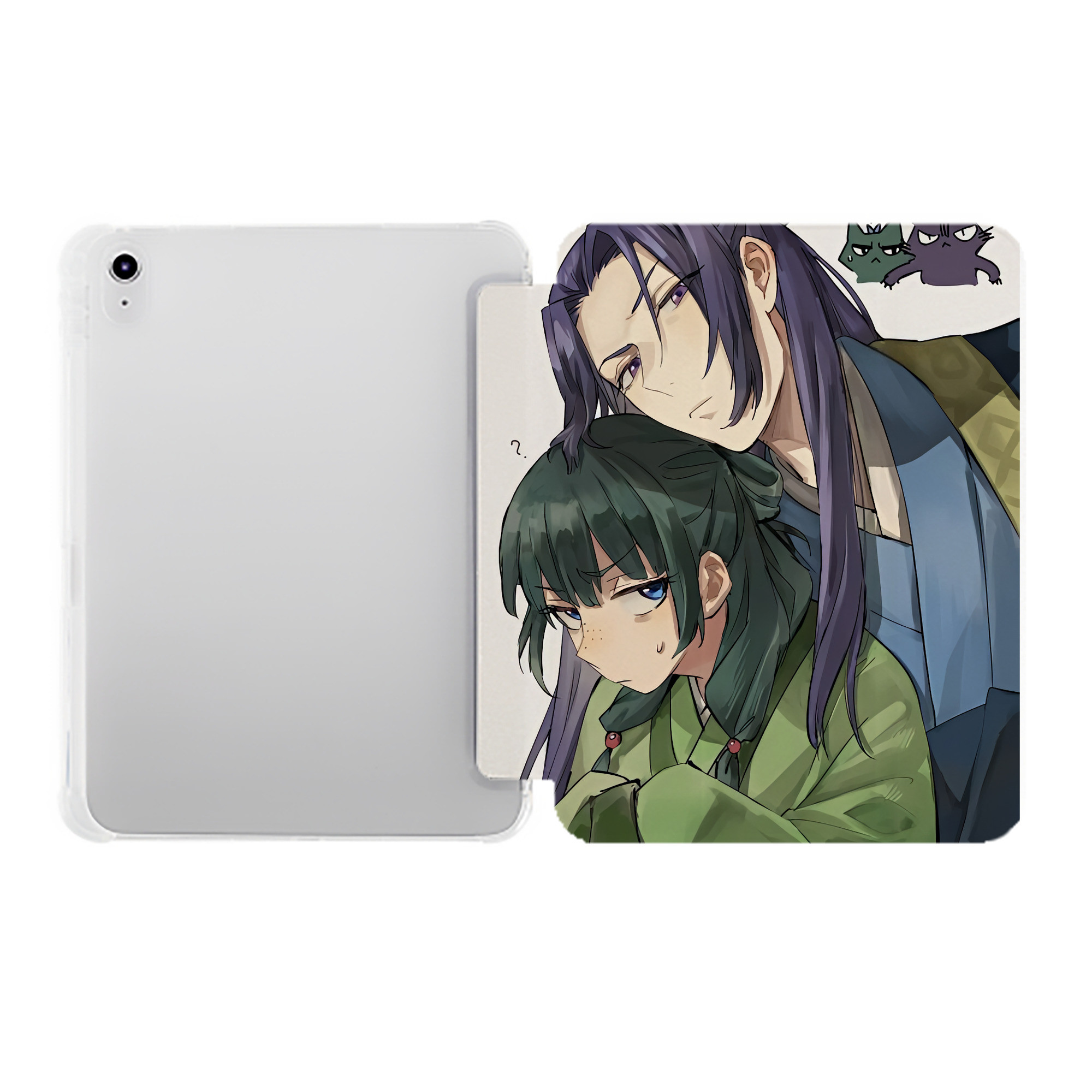 （画像用） 薬屋のひとりごと The Apothecary Diaries IPad ケース ペン収納付き 三つ折りスタンド PUレザー×シリコン 対応機種9.5/10.5/10.9インチ